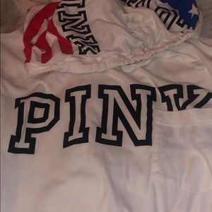 Pink long sleeve with hoodie